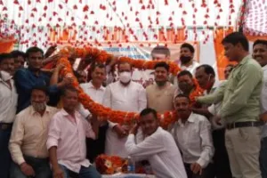 खैरना के आपुण बाजार में लगा शिविर, कैबिनेट मंत्री आर्य ने दी 65 विकास योजनाओं की सौगात