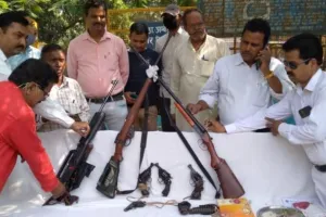 मुरादाबाद: तुरैहा-कश्यप समाज द्वारा किया गया शस्त्रों का पूजन