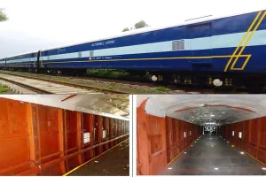 राजधानी में 20 साल पुराने कोच को दिया गया नया डिजाइन