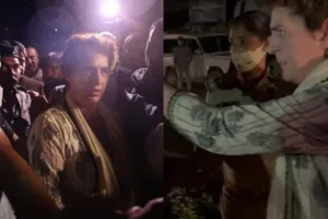 सीतापुर: रात भर चले ड्रामे के बाद, पुलिस ने प्रियंका को हिरासत में लिया