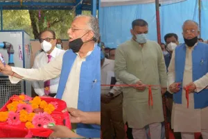 लखनऊ: संजय गांधी स्नातकोत्तर आयुर्विज्ञान संस्थान को PSA ऑक्सीजन प्लांट किया गया भेंट