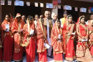 बरेली: सामूहिक विवाह में एक दूजे के हुए 14 जोड़े