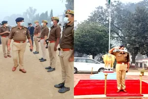 सीतापुर: परेड ग्राउंड पहुंचकर एसपी ने किया परेड का निरीक्षण