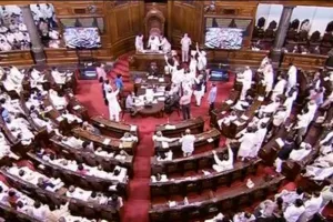 विपक्ष के हंगामे के चलते राज्यसभा की कार्यवाही दिन भर के लिए स्थगित