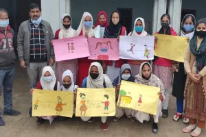 मुरादाबाद : चित्रकारी से कोरोना के प्रति किया जागरूक