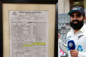 एमसीए ने विशेष उपलब्धि के लिए ऐजाज पटेल को किया सम्मानित