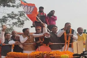 गोरखपुर: भाजपा की जन विश्वास यात्रा पहुंची चौरी-चौरा, हुआ भव्य स्वागत