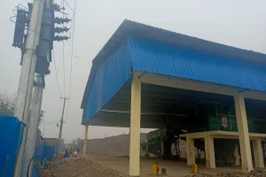 बरेली: बिजली कनेक्शन लिए बगैर बाकरगंज ट्रंचिंग ग्राउंड में वेस्ट प्लांट