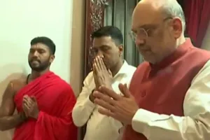 विधानसभा चुनाव से पहले एक दिवसीय दौरे पर गोवा पहुंचे अमित शाह