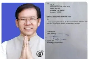 सिक्किम: गणेश राय ने एसडीएफ से दिया इस्तीफा, जल्द अपने राजनीतिक दल का करेंगे गठन