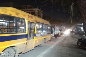 अमरोहा : दिन ढलते ही नगर में लगा जाम, राहगीर परेशान