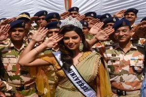 गौतम बुद्ध नगर: आइटीबीपी में स्थापना दिवस पर मिस यूनिवर्स ने जोश भरे शब्दों से जवानों का बढ़ाया हौसला