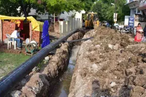 हल्द्वानी: गड्ढे में गिरने से गाय की मौत, पानी की लाइन बिछाए जाने को लेकर जल निगम ने खोदी थी सड़क