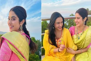 Janhvi Kapoor Photos: 25वें बर्थडे पर जाह्नवी कपूर ने दोस्तों संग किए तिरुपति बालाजी के दर्शन, बोलीं -ॐ श्री वेंकटेश्वराये नमो नमः