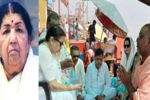 उषा मंगेशकर ने बहन लता दीदी का वाराणसी में किया अस्थि विसर्जन, भावुक हुआ परिवार