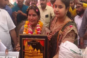 हरदोई: राज्यमंत्री बनने के बाद पहली बार अपने गृह जनपद पहुंची रजनी तिवारी का हुआ भव्य स्वागत