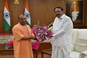 उपराष्ट्रपति एम. वेंकैया नायडू से दिल्ली में योगी ने की शिष्टाचार भेंट, कही यह बड़ी बात