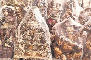 मुरादाबाद : शपथ ग्रहण समारोह में पीतल से बना राम मंदिर बिखेरेगा चमक, तैयारियों में जुटे कारोबारी