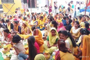 बहराइच: कलश यात्रा के साथ शुरू हुआ गायत्री महायज्ञ, श्रीराम कथा का भी होगा वाचन