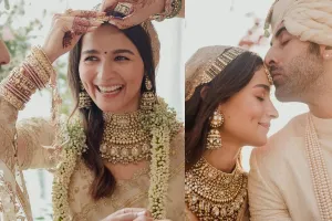 Alia-Ranbir Wedding Photos: मिसेज कपूर बनीं आलिया भट्ट, रणबीर ने भरा मांग में सिंदूर, सामने आईं तस्वीरें