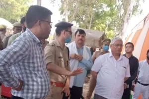 बरेली: भुता पुलिस पर जमीन कब्जाने का आरोप, पैमाइश करने एडवोकेट कमिश्नर पहुंचे