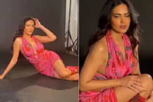 Esha Gupta Photos : पिंक फ्लोरल ड्रेस में ईशा गुप्ता ने करवाया फोटोशूट, कातिलाना अदाओं पर मर मिटे फैंस