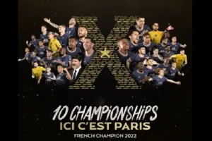 Ligue-1 : पेरिस सेंट जर्मेन ने रिकार्ड 10वीं बार जीता फ्रांसीसी लीग-1 का खिताब