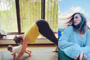 नेहा धूपिया ने बेटे के साथ YOGA करते हुए शेयर किए PHOTOS,  फैंस के साथ स्टार्स भी कर रहे COMMENTS