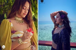 समंदर किनारे Sonakshi Sinha ने दिए सिजलिंग पोज, मालदीव में हर पल को कर रहीं एन्जॉय