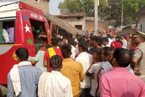 अयोध्या: मारपीट में घायल अधेड़ की मौत, कड़ी सुरक्षा के बीच हुआ अंतिम संस्कार, तनाव के चलते गांव छावनी में तब्दील