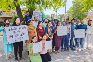 हल्द्वानी: उत्तराखंड अधीनस्थ सेवा चयन आयोग की कार्यशैली पर उठाए सवाल, चयनित अभ्यर्थियों का प्रदर्शन