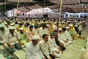 अमरोहा : कड़ी सुरक्षा के बीच अदा हुई अलविदा जुमा की नमाज, जामा मस्जिद पर रहा पुलिस का पहरा