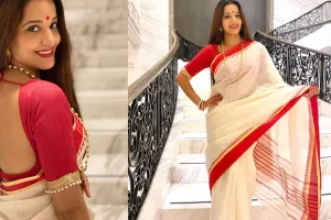 Monalisa Photos: ट्रेडिशनल बंगाली लुक में एक्ट्रेस ढा रहीं कहर, जीता फैंस का दिल