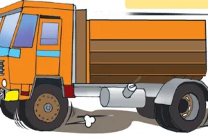 बरेली: ट्रक ने खंभे में मारी टक्कर, नशे में धुत था चालक