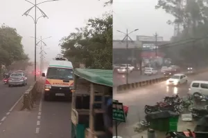 बाराबंकी: भीषण आंधी पानी से मौसम का बदला मिजाज, दिन में ही हुआ रात का एहसास