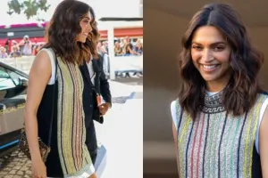 दीपिका पादुकोण का Cannes 2022 से फर्स्ट लुक OUT, शॉर्ट शिमरी ड्रेस में ढाया कहर