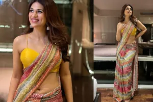 क्यूट डिंपल से Shraddha Das ने फैंस को बनाया दीवाना, साड़ी में दिखाया ग्लैमरस अवतार, देखें PHOTOS