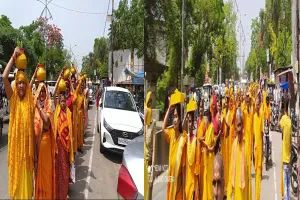 बाराबंकी: भव्य कलश यात्रा के साथ प्रारंभ हुआ 108 कुंडीय गायत्री महायज्ञ