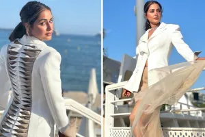 Cannes 2022 : फॉर्मल लुक में हिना खान ने लूटी महफिल, बिखेरे हुस्न के जलवे
