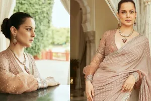 कंगना रनौत ने साड़ी पहनकर फिर लूटी महफिल, सादगी देख नहीं हटेंगी नजरें