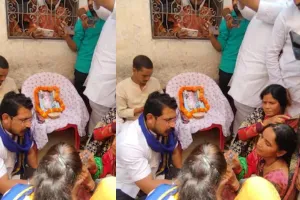 चंदौली कांड: चंद्रशेखर आजाद ने पीड़ित परिवार से की मुलाकात, कहा- आखिरी सांस तक आपकी लड़ाई लडूंगा