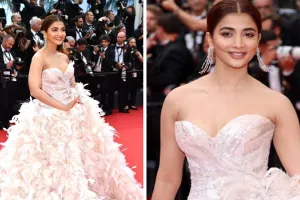 Cannes 2022 : ऑफ शोल्डर डीप नेक गाउन में पूजा हेगड़े का दिखा दिलकश अंदाज, तस्वीरें देख फैंस की धड़कनें हुईं तेज