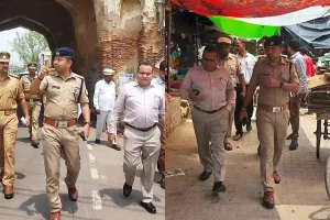 अयोध्या: चौक में पार्किंग स्थल के लिए कमिश्नर-एसएसपी ने किया निरीक्षण