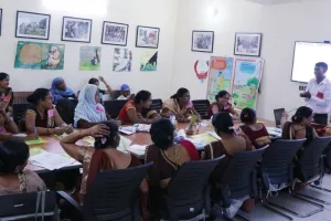 बहराइच: आगा खान, बर्नार्ड वैन संस्थाओं में शिशु देखभाल और विकास प्रशिक्षण का हुआ अयोजन