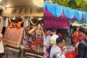 बहराइच: बड़े मंगल पर हुई पूजा, प्रसाद वितरण के लिए लगा शिविर