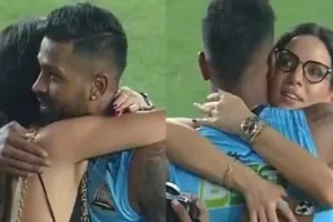 IPL 2022 : गुजरात टाइटंस के चैंपियन बनने पर इमोशनल हुईं नताशा, मैदान में हार्दिक पांड्या को लगाया गले…देखें Video