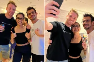 IPL 2022 : जोस बटलर ने युजवेंद्र चहल और धनश्री वर्मा संग की जमकर मस्ती, देखें डांस वीडियो