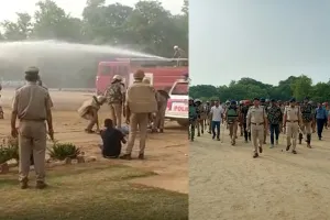 बाराबंकी: दूसरे दिन भी जारी रहा पुलिस का दंगा नियंत्रण अभ्यास, बरती जाने वाली सावधानियों से भी कराया गया अवगत