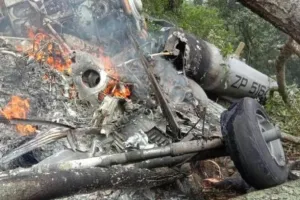 हेलिकॉप्टर हादसा : मारे गए लोगों के परिजनों को 30-30 लाख रुपये का मुआवजा देने की घोषणा