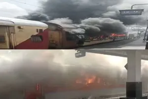 प्रदर्शनकारियों ने सिकंदराबाद रेलवे स्टेशन पर की तोड़फोड़, ट्रेन में लगाई आग, एक की मौत, करीब 10 से ज्यादा घायल